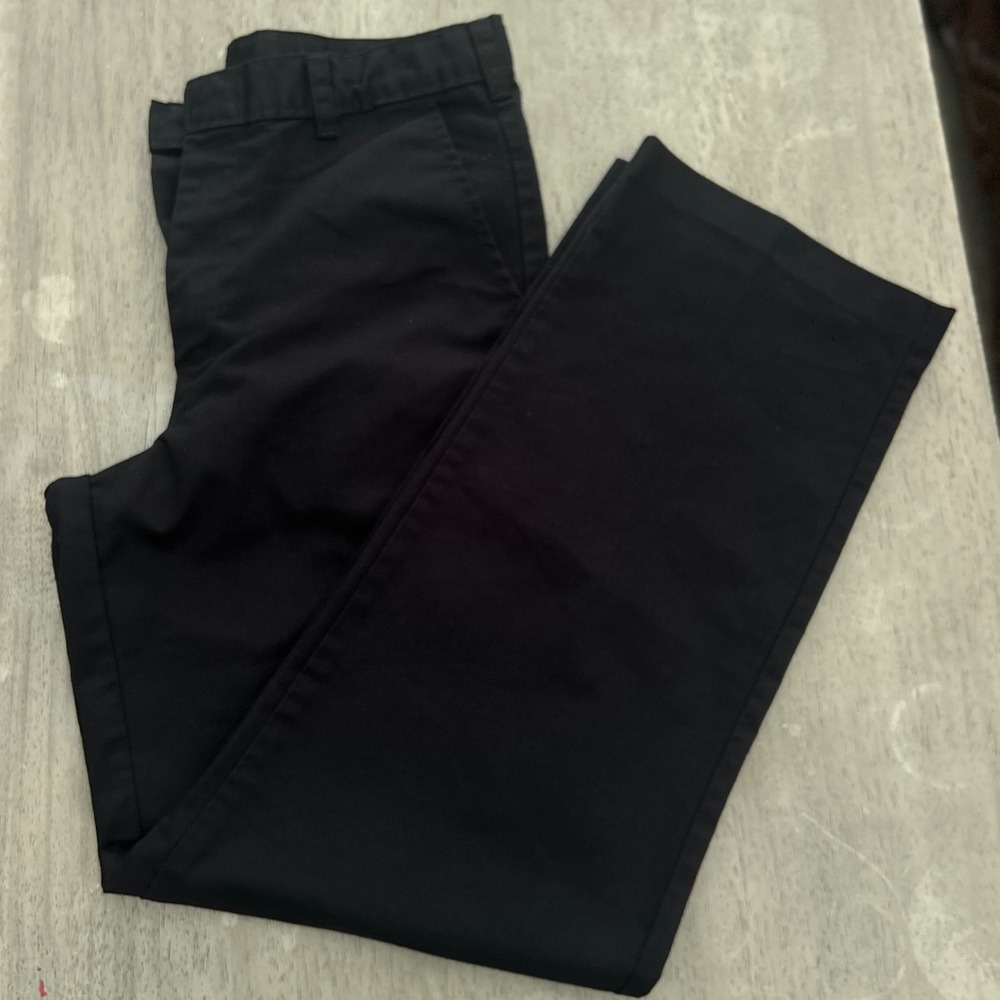 Dickies Black Straight Leg Work Pants KP321BK Women 16H 29W Utility Chino